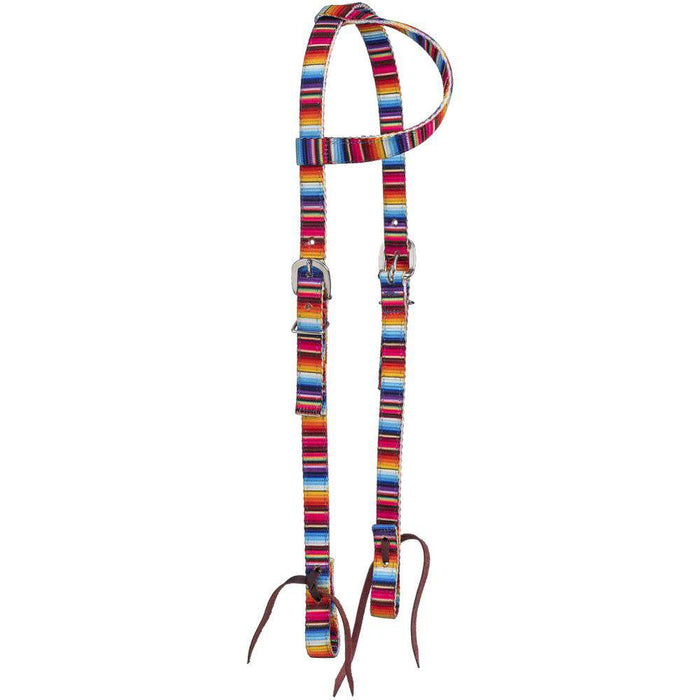 Single Ear Nylon Web Patterned Headstall
