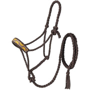 Patterned Mule Tape Halter w/Lead