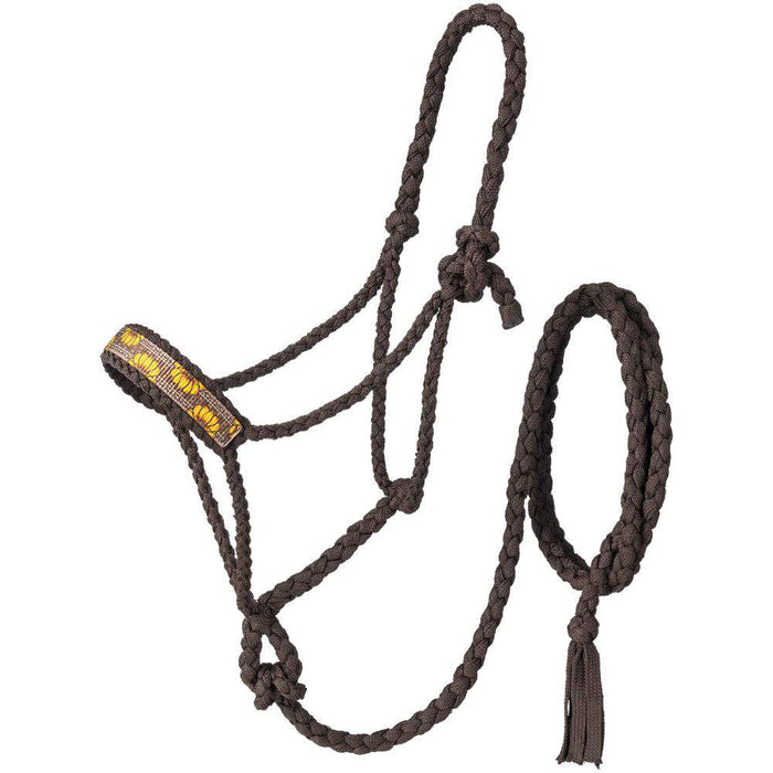 Patterned Mule Tape Halter w/Lead