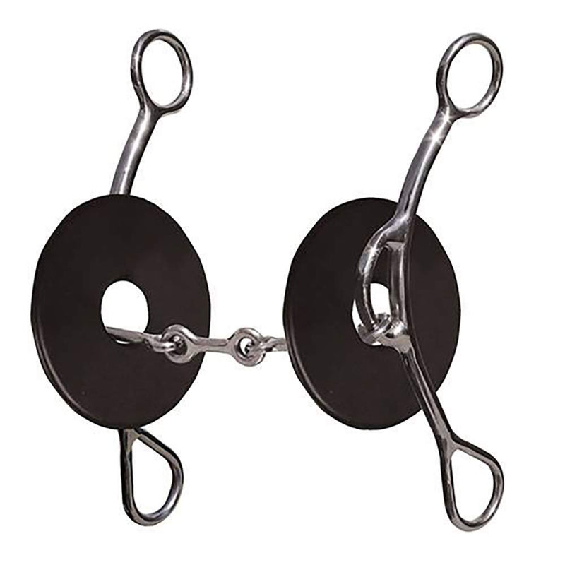 Professional's Brittany Pozzi 3 Piece Smooth Dogbone 8in Snaffle Gag Bit