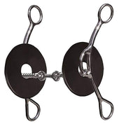 Pozzi 8in 3pc Twisted Wire Dogbone Snaffle Gag Bit