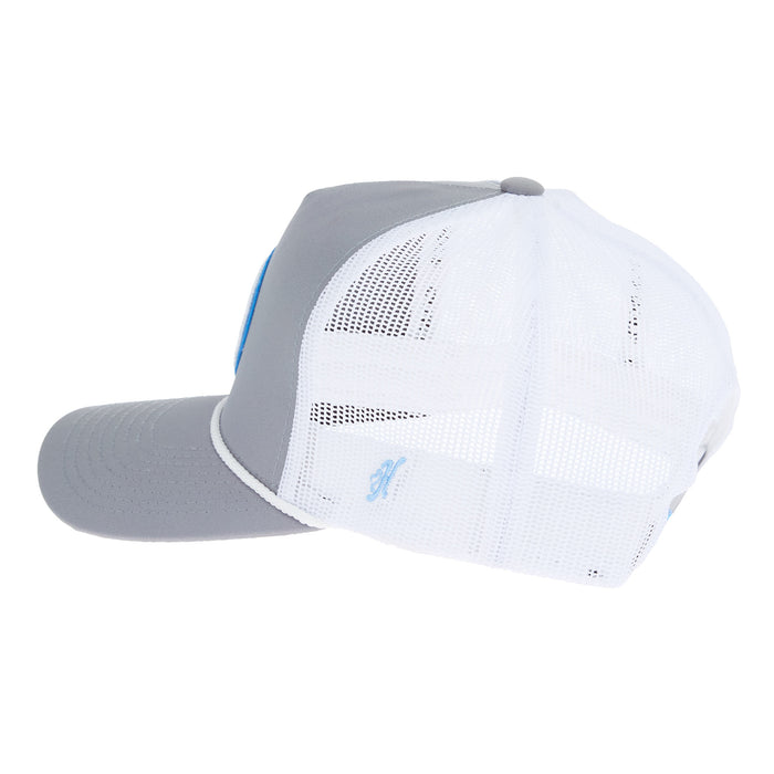 Hooey Grey and White Cowboy Golf Cap