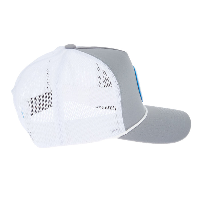 Hooey Grey and White Cowboy Golf Cap