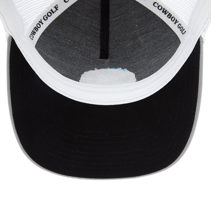 Hooey Grey and White Cowboy Golf Cap