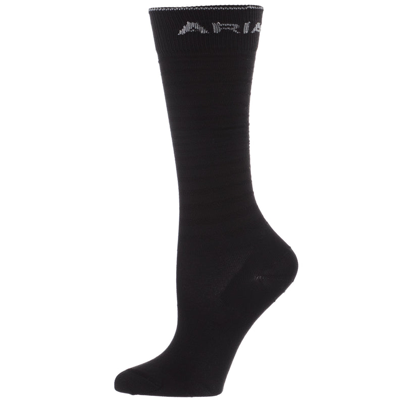 Nester Hoisery AriatTek UltraThin Performance Black and Grey Over The Calf Socks MEDIUM