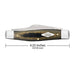 Case Green & Black Micarta - Large Stockman