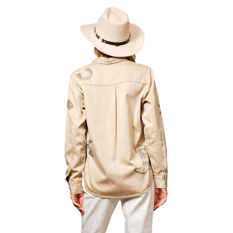 Blue B Women's Taupe Top