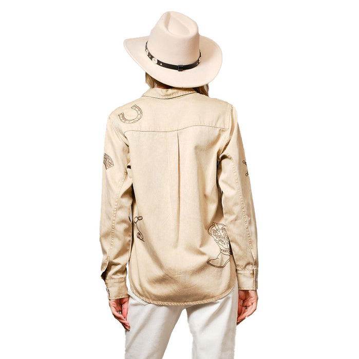 Blue B Women's Taupe Top
