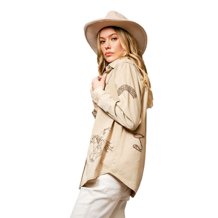 Blue B Women's Taupe Top