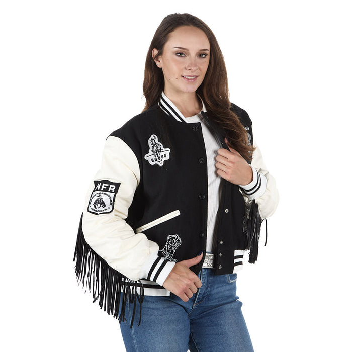 Blue B Women's NFR Rodeo Varsity Fringe Jacket