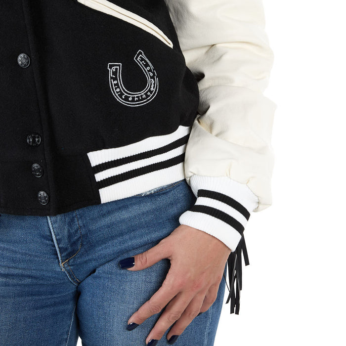 Blue B Women's NFR Rodeo Varsity Fringe Jacket