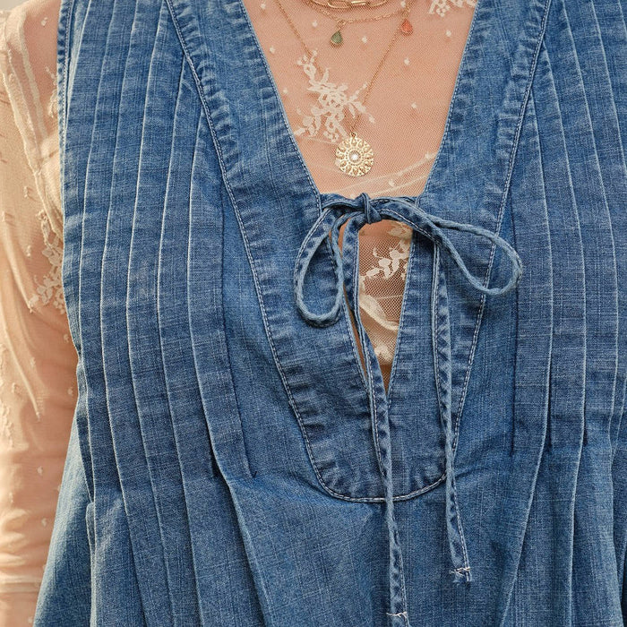 Blue B Women's Medium Wash Sleeveless Romper