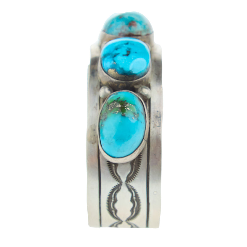 NRS Sterling Silver w/ Turquoise Stone Cuff