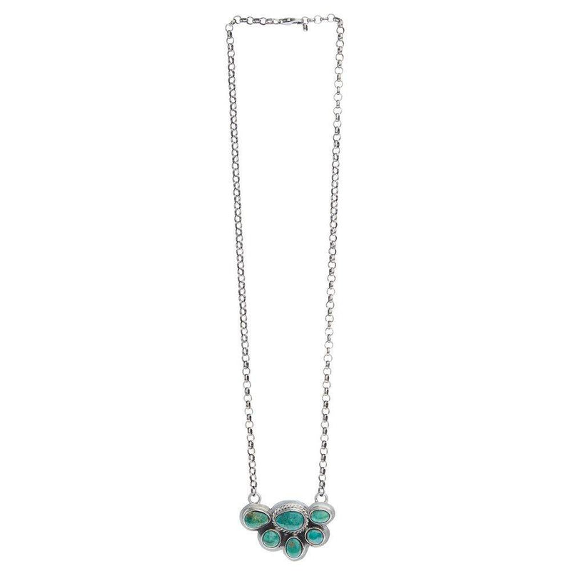 NRS Hf Cluster Turquoise Necklace