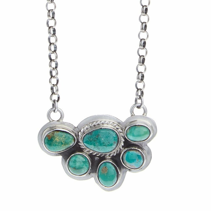 NRS Hf Cluster Turquoise Necklace