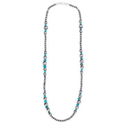 NRS Navajo Pearl and Turquoise Necklace