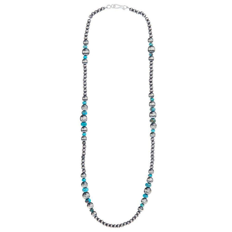 NRS Navajo Pearl and Turquoise Necklace