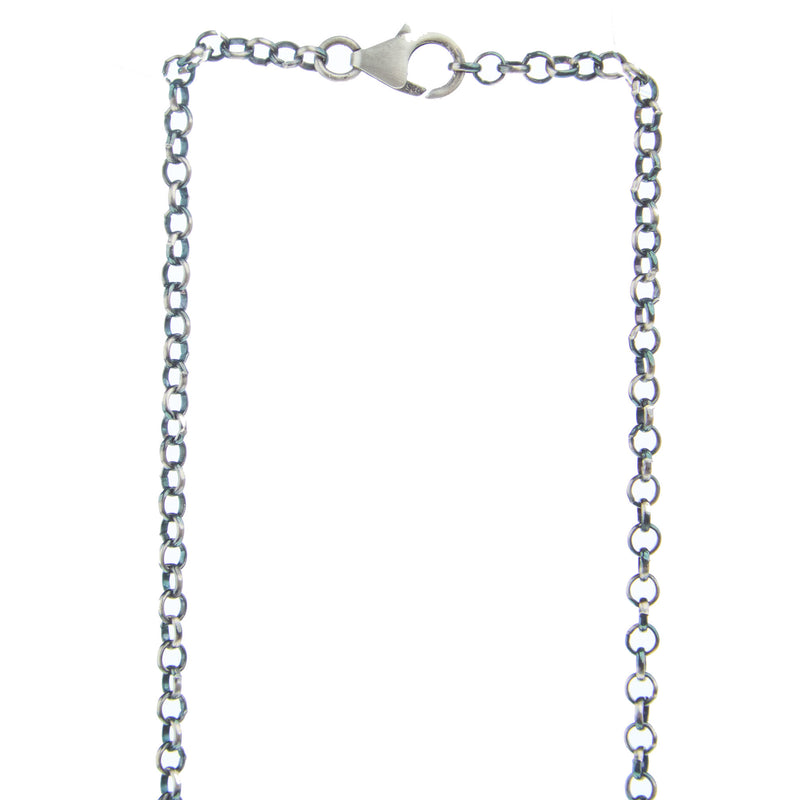 NRS Navajo Pearl and Turquoise Bead Chain Necklace