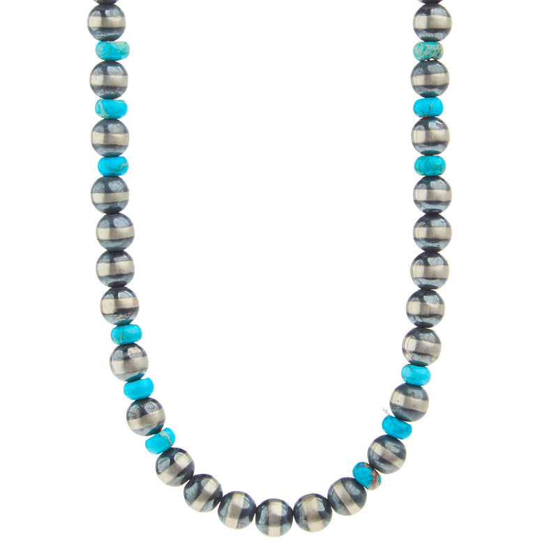 NRS Navajo Pearl and Turquoise Necklace