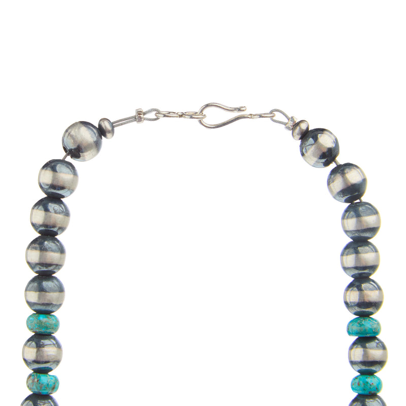 NRS Navajo Pearl and Turquoise Necklace