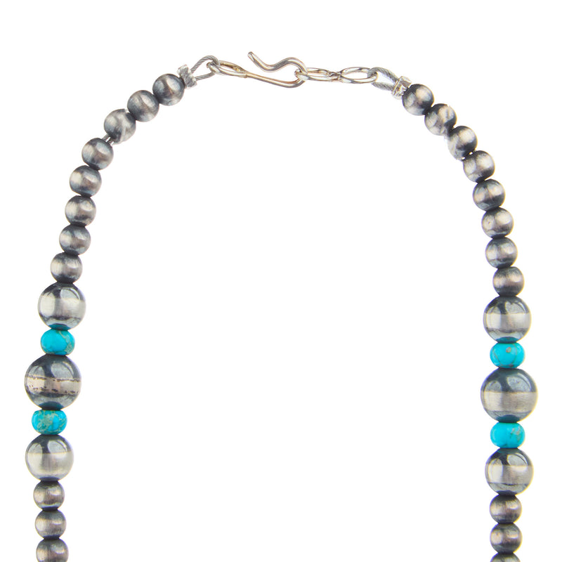 NRS Navajo Pearl and Turquoise 18in. Necklace