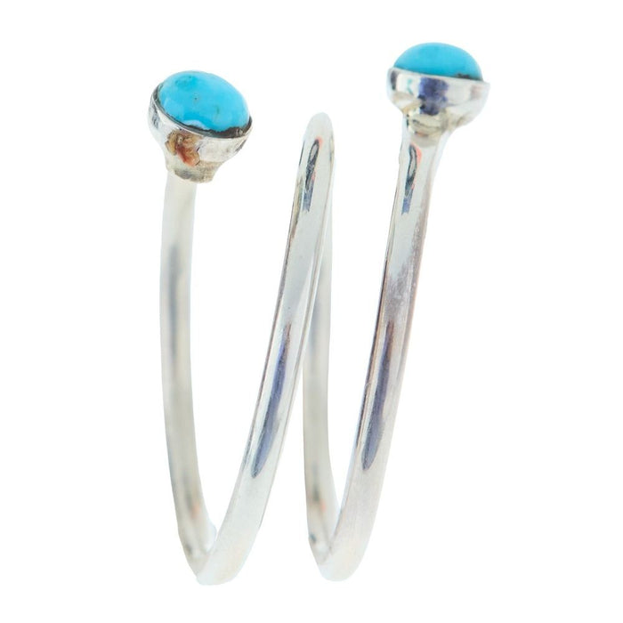 NRS Double Turquoise Sterling Open Ring