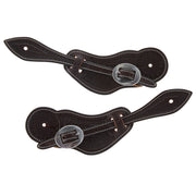 Oiled Tooled Spur Straps