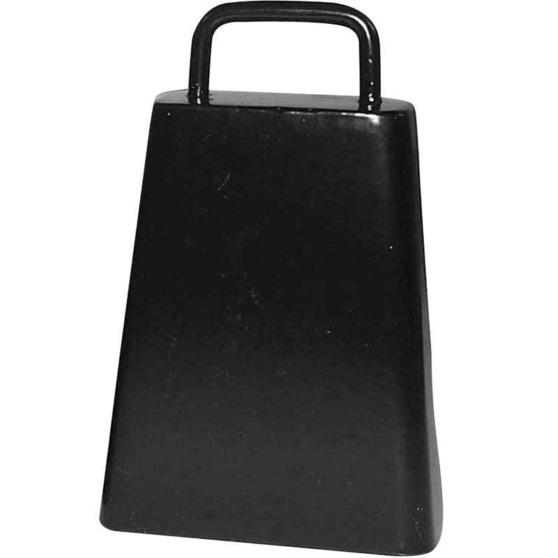 Large Plain Black Bull Bell