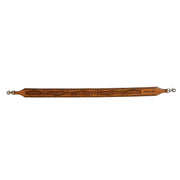 Buckstitch and Feather Leather Rope Can Strap
