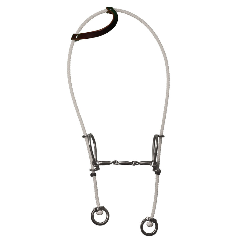Rope Headstall 3 Piece Snaffle Gag Bit