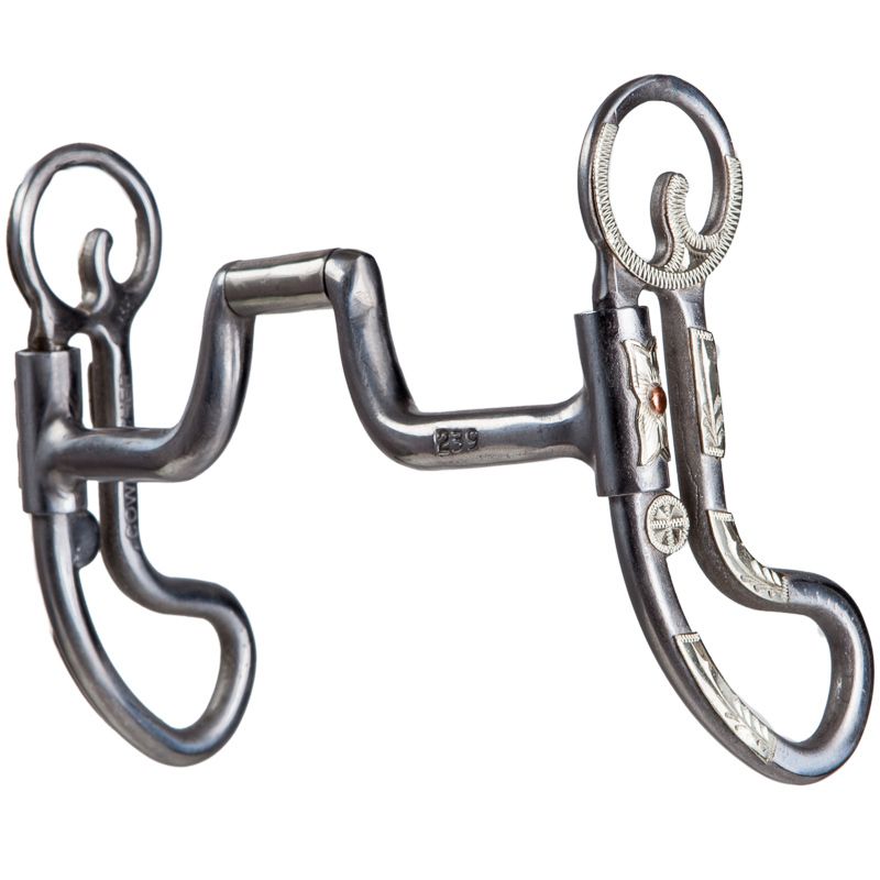 Loose Cheek Square Hinge Port Horse Bit