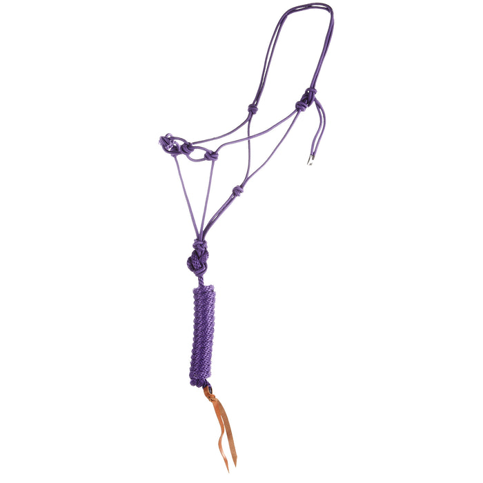 Infinity Knot Horse Rope Halter with 12 Foot Lead Rope
