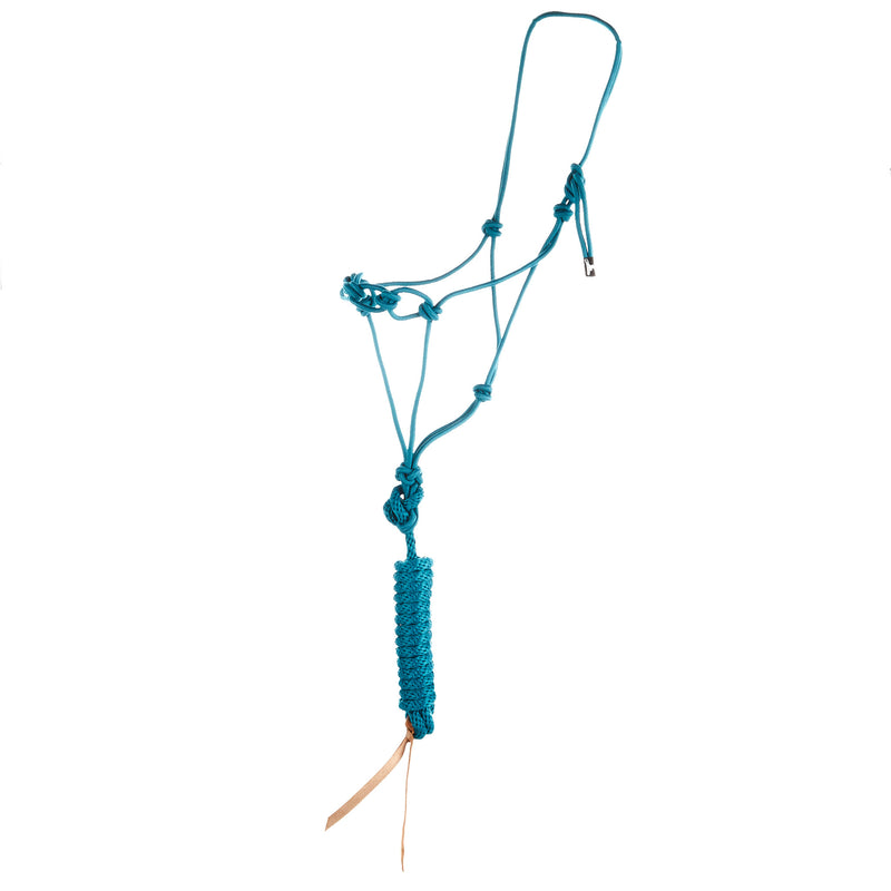 Infinity Knot Horse Rope Halter with 12 Foot Lead Rope
