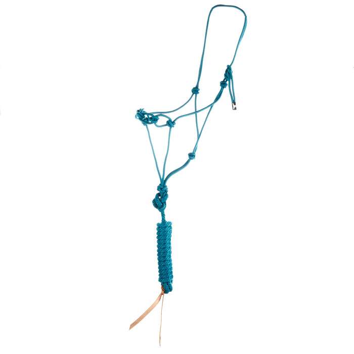 Infinity Knot Horse Rope Halter with 12 Foot Lead Rope