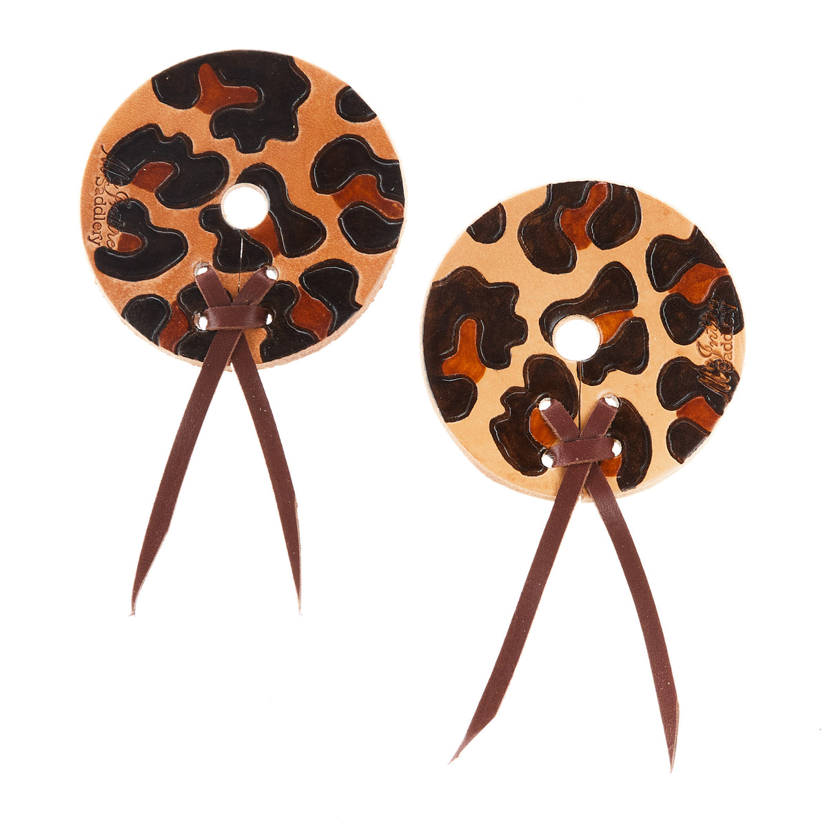 Mcintire Saddlery Hand Tooled Leather Bit Guards