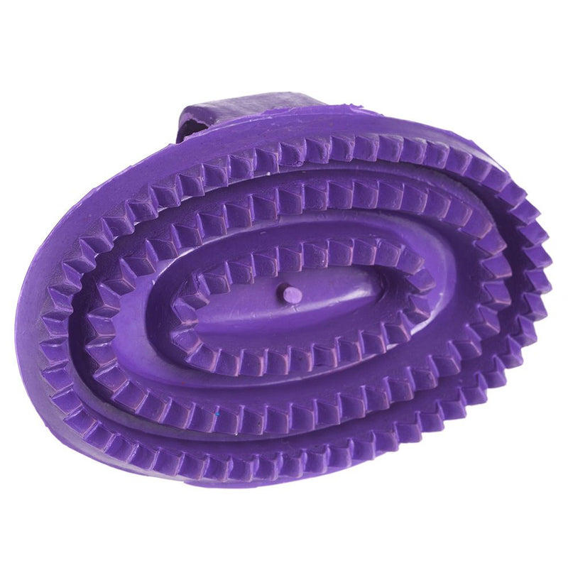 Cowboy Tack Junior Soft Rubber Curry Comb Purple