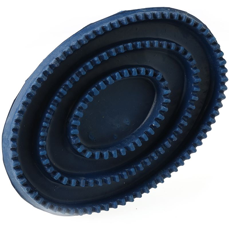 Partrade Trading Corporation Large Soft Rubber Curry Comb Blue