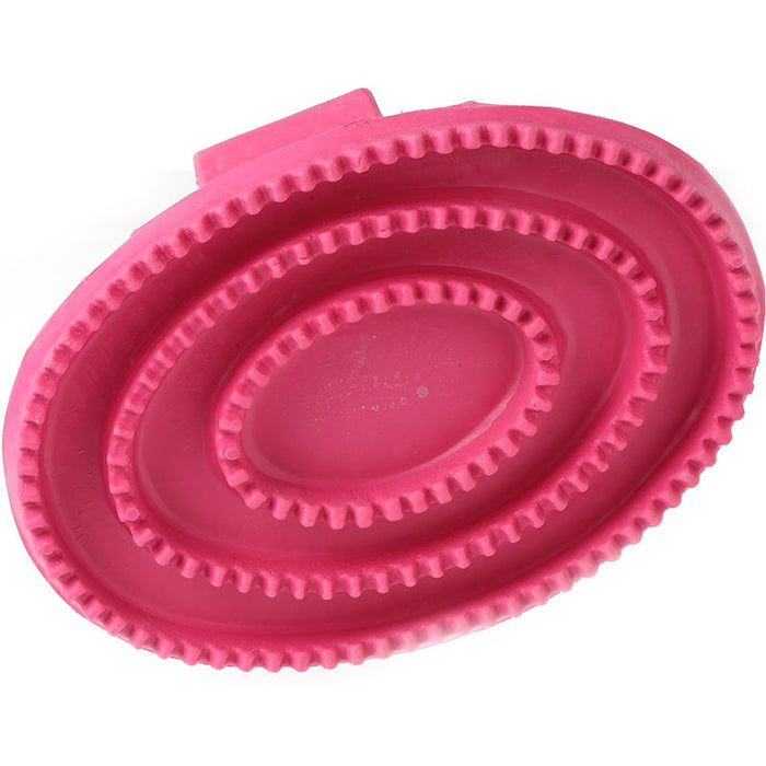 Partrade Trading Corporation Large Soft Rubber Curry Comb Pink