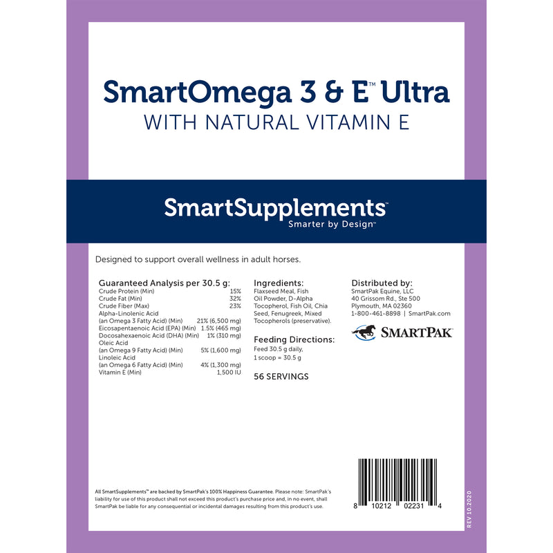 Smartequine SmartOmega 3 & E Ultra 3.8 lb Bag