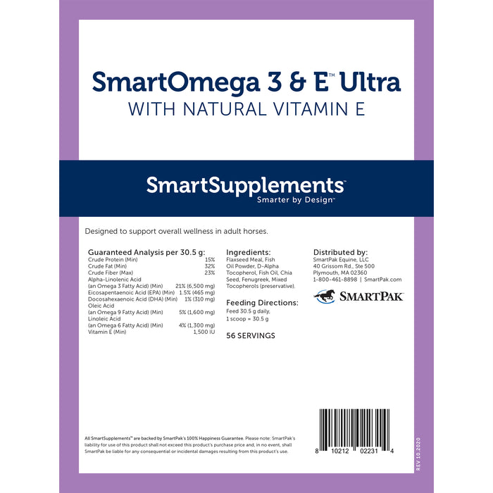 Smartequine SmartOmega 3 & E Ultra 3.8 lb Bag