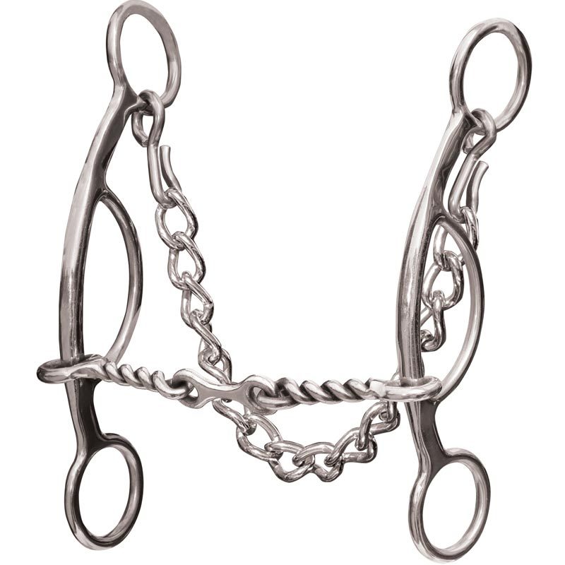 Futurity 3 Piece Twisted Wire Snaffle Bit