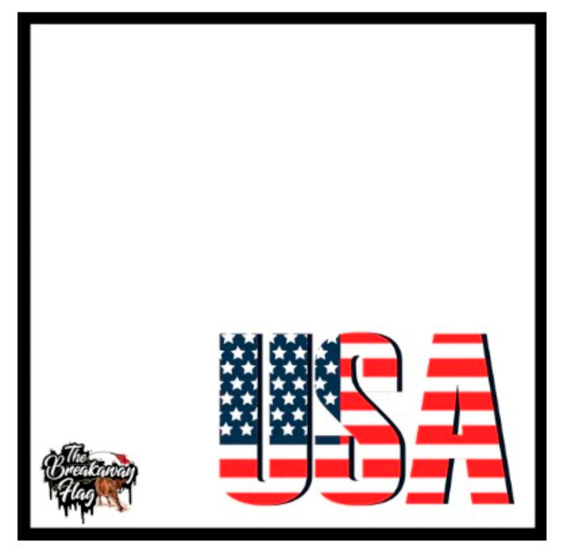 Patterned Open Professional Breakaway Flag