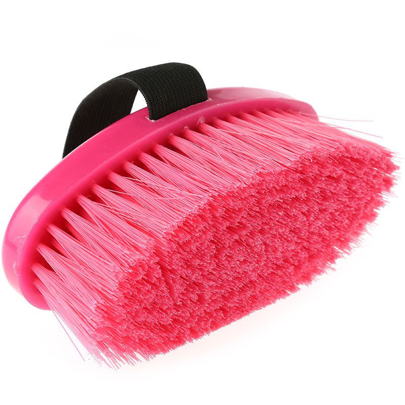 Partrade Trading Corporation Child Size Handled Horse Brush- Raspberry