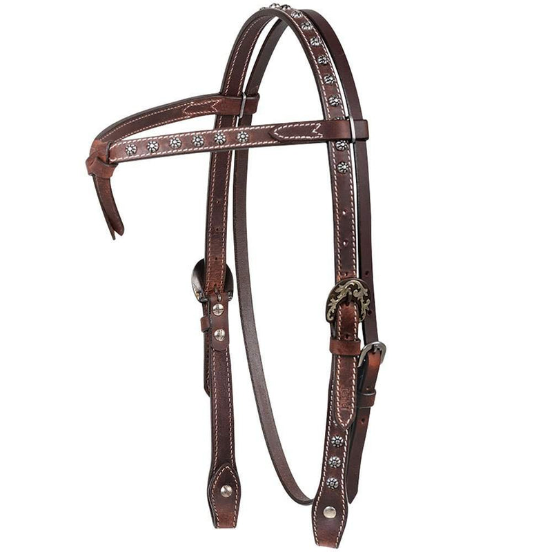 Cashel Company Tiefront Headstall with Antique Dots