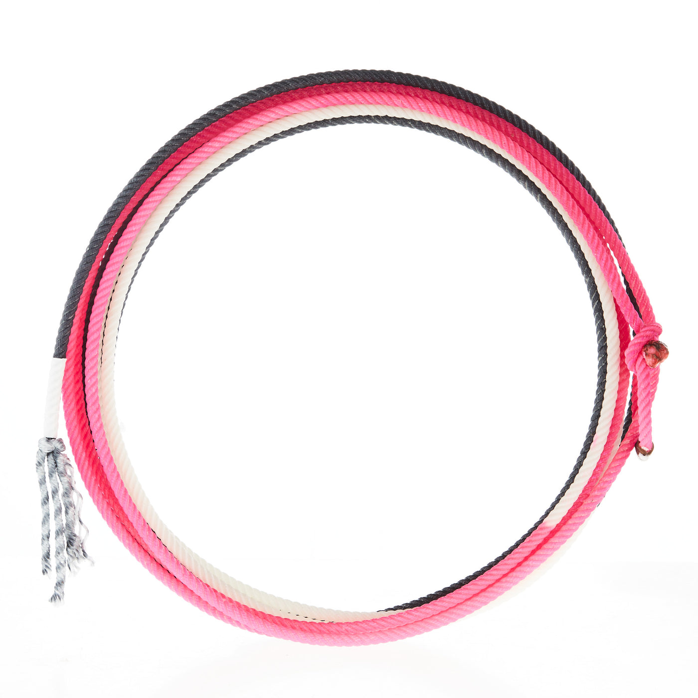 Longe Pour Cheval En Coton 24ft Avec Arrêt Caoutchouc - Couleurs Contrastées