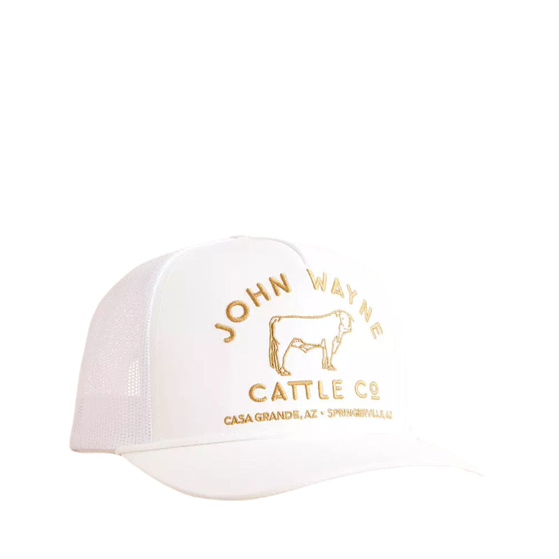 Hooey John Wayne White and Gold Cap