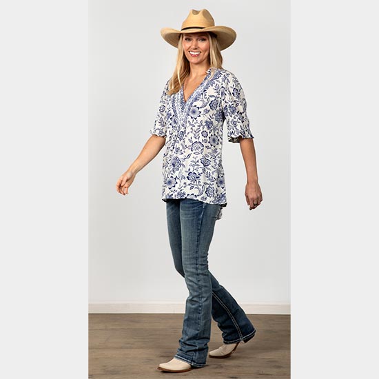 Star Blue Botanicals Top