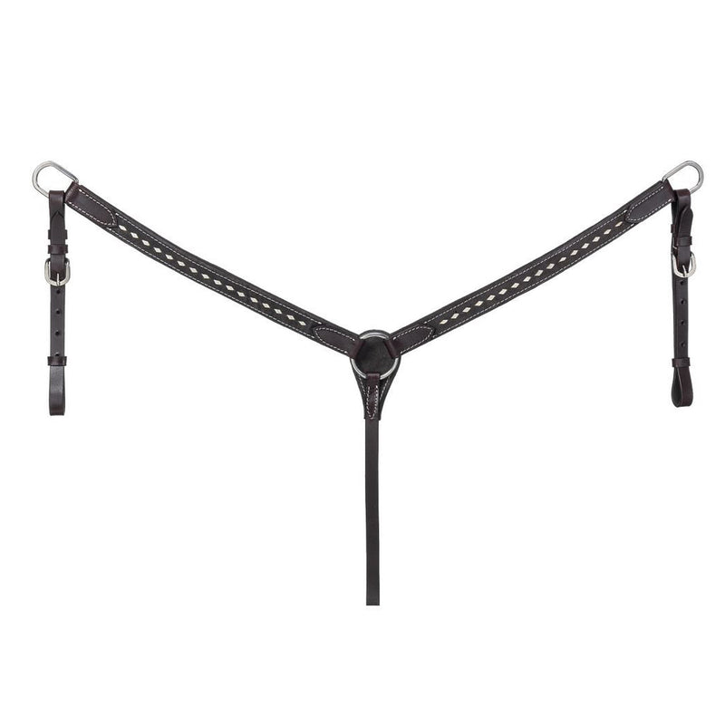 Suede Buckstitch Breast Collar