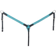 Suede Buckstitch Breast Collar