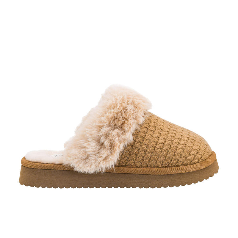 Corkys Footwear Women's Let's Order In Camel Slipper